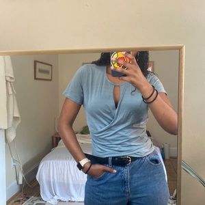 Lululemon cross body crop tee